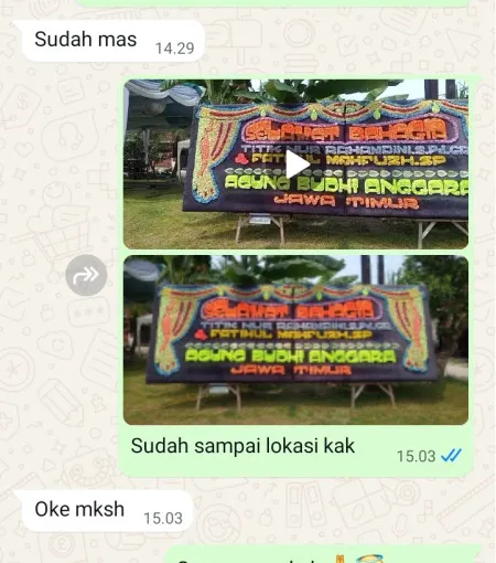 Pengiriman Papan Bunga Cireundeu